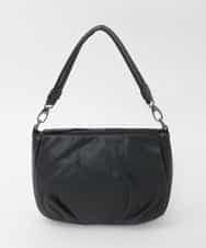 BPKAG01260 MK MICHEL KLEIN BAG(MK ミッシェルクラン バッグ) [2WAY]ラウンドタック牛革ワンハンドルバッグ ブラック
