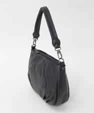 BPKAG01260 MK MICHEL KLEIN BAG(MK ミッシェルクラン バッグ) [2WAY]ラウンドタック牛革ワンハンドルバッグ ブラック