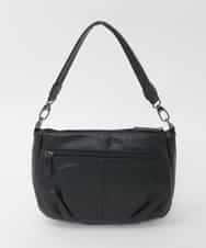 BPKAG01260 MK MICHEL KLEIN BAG(MK ミッシェルクラン バッグ) [2WAY]ラウンドタック牛革ワンハンドルバッグ ブラック