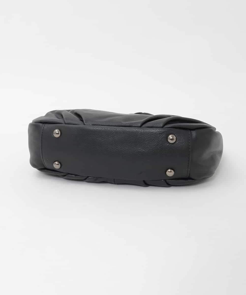 BPKAG01260 MK MICHEL KLEIN BAG(MK ミッシェルクラン バッグ) [2WAY]ラウンドタック牛革ワンハンドルバッグ ブラック
