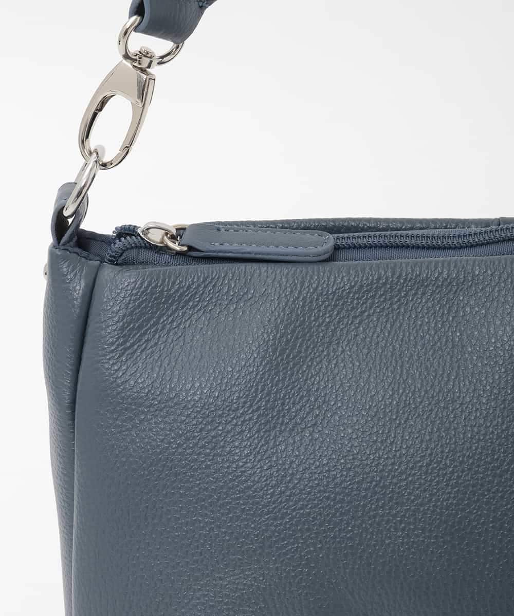 BPKAG01260 MK MICHEL KLEIN BAG(MK ミッシェルクラン バッグ) [2WAY]ラウンドタック牛革ワンハンドルバッグ ブラック