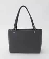 BPKAG04300 MK MICHEL KLEIN BAG(MK ミッシェルクラン バッグ) [2WAY/A4収納可]メタルポイント牛革トートバッグ ダークグレー