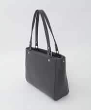 BPKAG04300 MK MICHEL KLEIN BAG(MK ミッシェルクラン バッグ) [2WAY/A4収納可]メタルポイント牛革トートバッグ ダークグレー