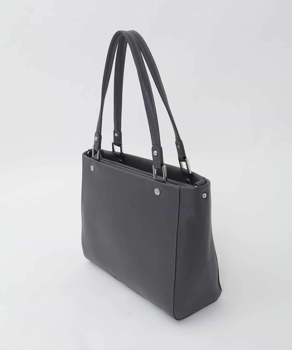 BPKAG04300 MK MICHEL KLEIN BAG(MK ミッシェルクラン バッグ) [2WAY/A4収納可]メタルポイント牛革トートバッグ ダークグレー