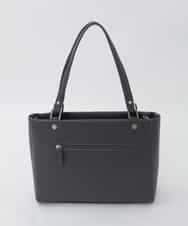 BPKAG04300 MK MICHEL KLEIN BAG(MK ミッシェルクラン バッグ) [2WAY/A4収納可]メタルポイント牛革トートバッグ ダークグレー