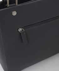 BPKAG04300 MK MICHEL KLEIN BAG(MK ミッシェルクラン バッグ) [2WAY/A4収納可]メタルポイント牛革トートバッグ ダークグレー