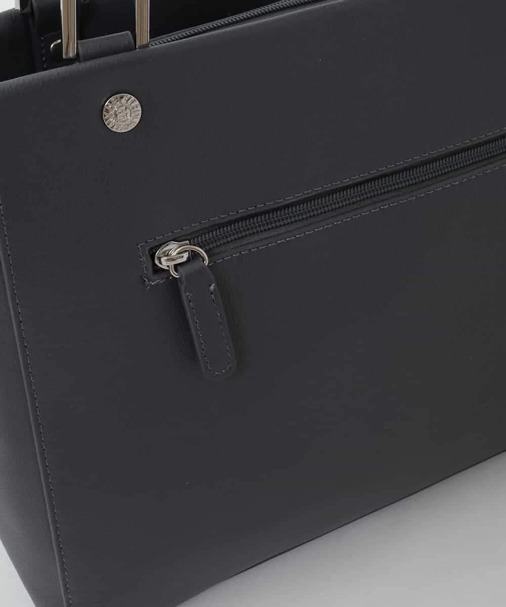 BPKAG04300 MK MICHEL KLEIN BAG(MK ミッシェルクラン バッグ) [2WAY/A4収納可]メタルポイント牛革トートバッグ ダークグレー