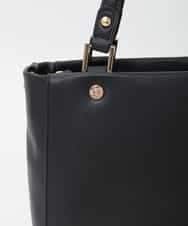 BPKAG04300 MK MICHEL KLEIN BAG(MK ミッシェルクラン バッグ) [2WAY/A4収納可]メタルポイント牛革トートバッグ ダークグレー