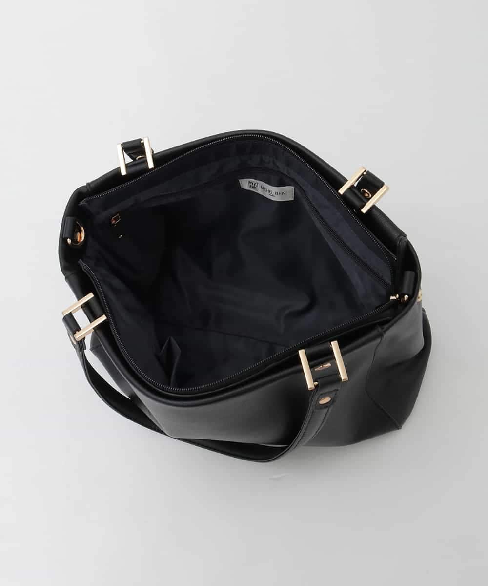 BPKAG04300 MK MICHEL KLEIN BAG(MK ミッシェルクラン バッグ) [2WAY/A4収納可]メタルポイント牛革トートバッグ ダークグレー