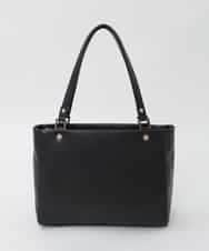 BPKAG04300 MK MICHEL KLEIN BAG(MK ミッシェルクラン バッグ) [2WAY/A4収納可]メタルポイント牛革トートバッグ ブラック