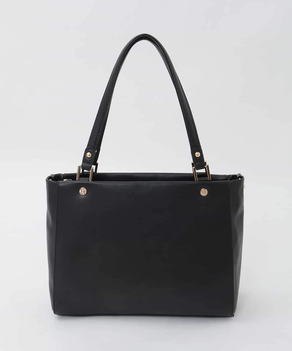 BPKAG04300 MK MICHEL KLEIN BAG(MK ミッシェルクラン バッグ) [2WAY/A4収納可]メタルポイント牛革トートバッグ ブラック