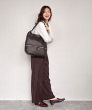 BPKAG05300 MK MICHEL KLEIN BAG(MK ミッシェルクラン バッグ) [2WAY]カウレザー変形デザインリュック ブラウン