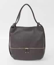 BPKAG05300 MK MICHEL KLEIN BAG(MK ミッシェルクラン バッグ) [2WAY]カウレザー変形デザインリュック ブラウン