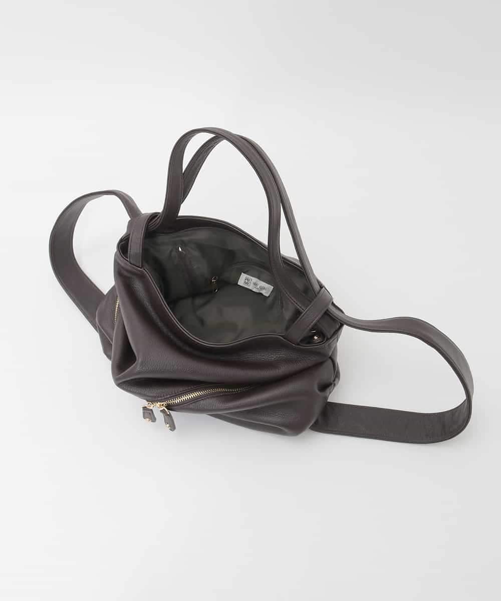 BPKAG05300 MK MICHEL KLEIN BAG(MK ミッシェルクラン バッグ) [2WAY]カウレザー変形デザインリュック ブラウン