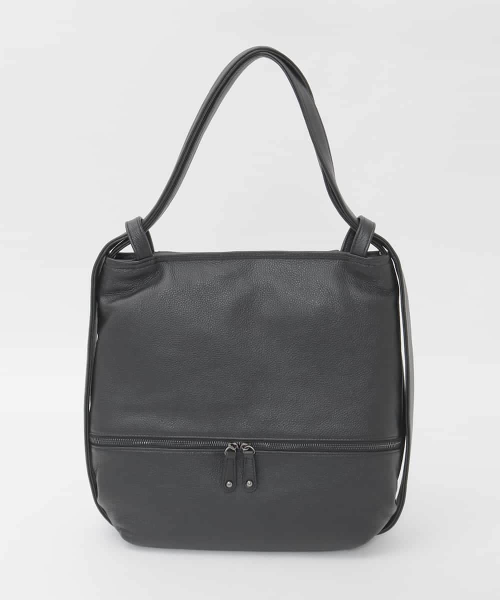 BPKAG05300 MK MICHEL KLEIN BAG(MK ミッシェルクラン バッグ) [2WAY]カウレザー変形デザインリュック ブラック