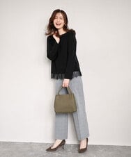 BPKAG06270 MK MICHEL KLEIN BAG(MK ミッシェルクラン バッグ) [2WAY]牛革コンパクトスクエアバッグ パープル