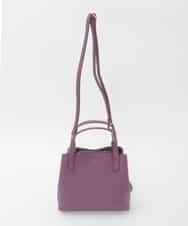 BPKAG06270 MK MICHEL KLEIN BAG(MK ミッシェルクラン バッグ) [2WAY]牛革コンパクトスクエアバッグ パープル