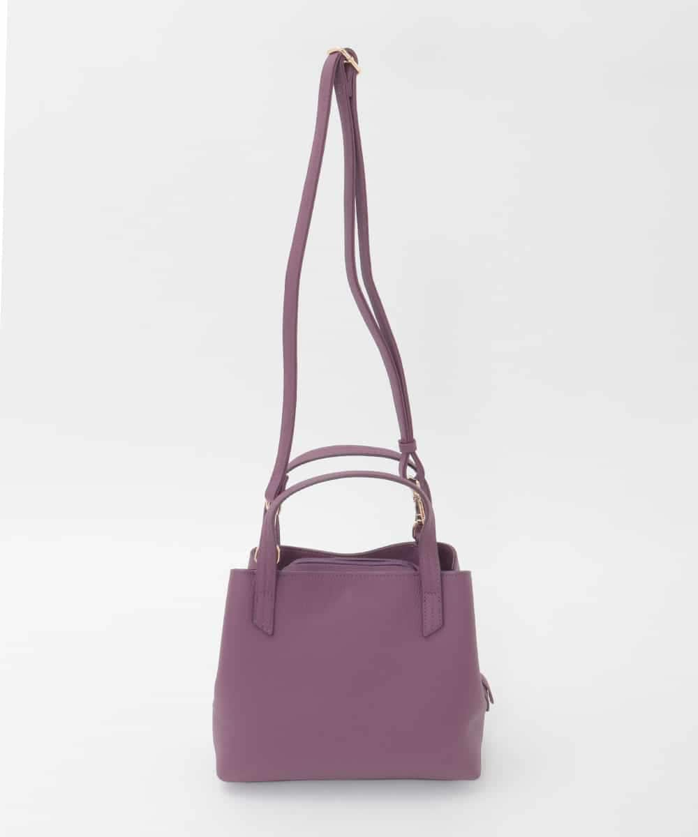 BPKAG06270 MK MICHEL KLEIN BAG(MK ミッシェルクラン バッグ) [2WAY]牛革コンパクトスクエアバッグ パープル