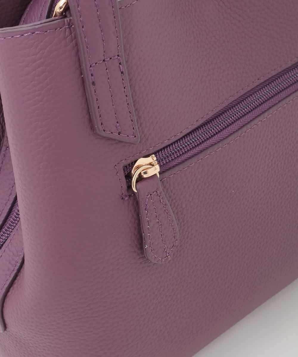 BPKAG06270 MK MICHEL KLEIN BAG(MK ミッシェルクラン バッグ) [2WAY]牛革コンパクトスクエアバッグ パープル