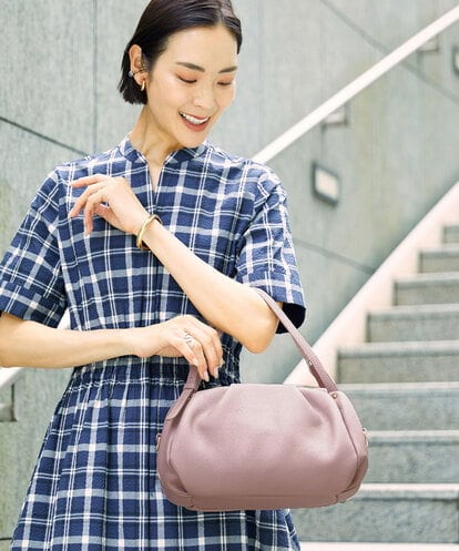 BPKAG09290 MK MICHEL KLEIN BAG [2WAY]ベルトハンドルタックデザイントート