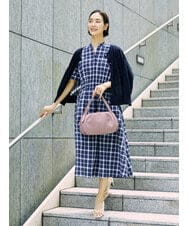 BPKAG09290 MK MICHEL KLEIN BAG(MK ミッシェルクラン バッグ) [2WAY]ベルトハンドルタックデザイントート ピンク