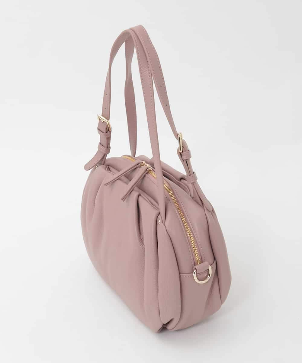 BPKAG09290 MK MICHEL KLEIN BAG(MK ミッシェルクラン バッグ) [2WAY]ベルトハンドルタックデザイントート ピンク