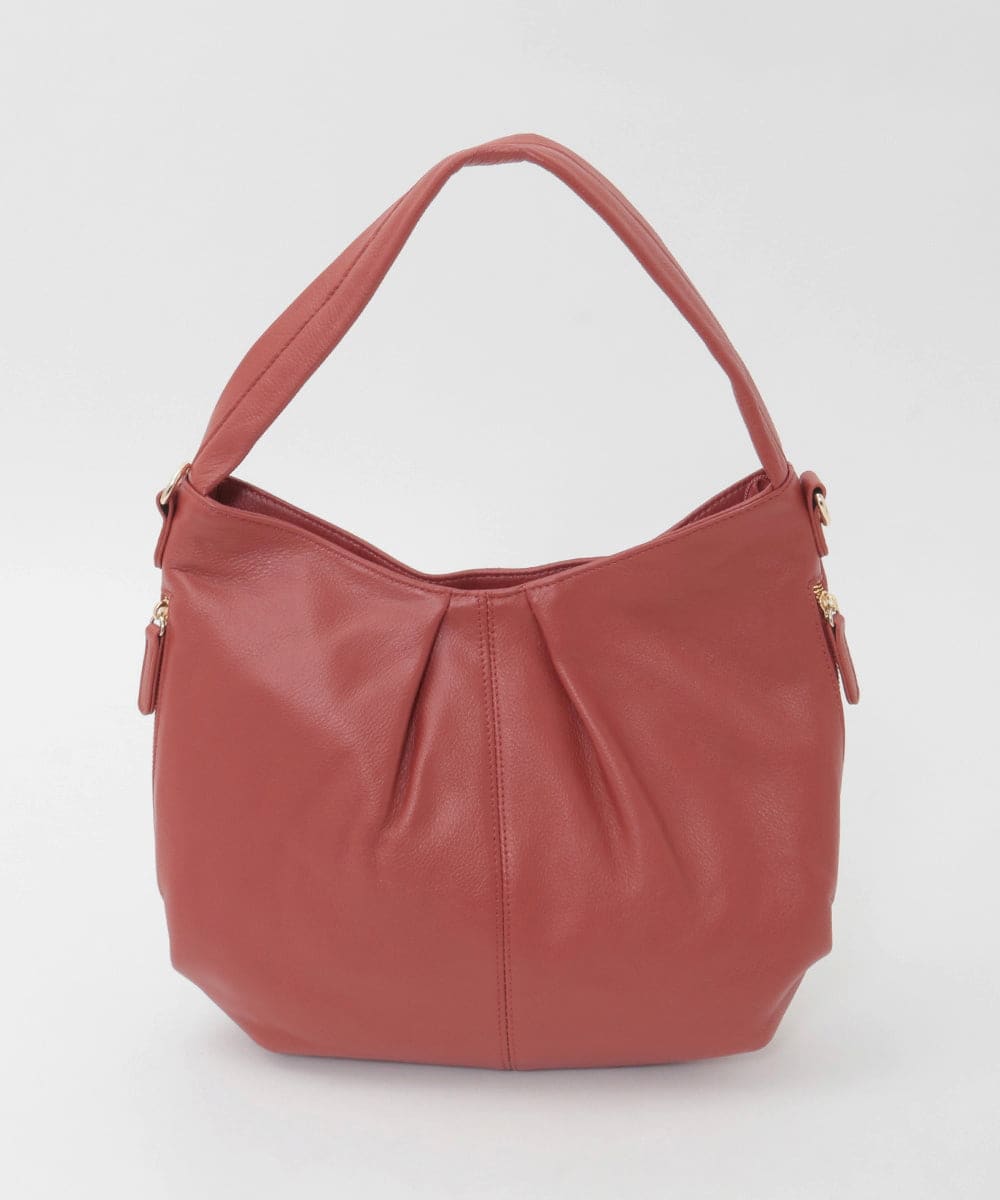 BPKAG28280 MK MICHEL KLEIN BAG(MK ミッシェルクラン バッグ) [2WAY]カウレザーワンハンドルタックバッグ カーキブラウン