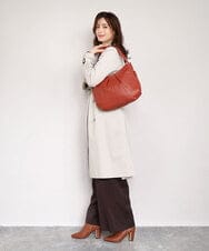 BPKAG28280 MK MICHEL KLEIN BAG(MK ミッシェルクラン バッグ) [2WAY]カウレザーワンハンドルタックバッグ カーキブラウン