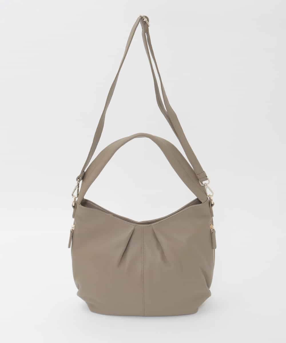 BPKAG28280 MK MICHEL KLEIN BAG(MK ミッシェルクラン バッグ) [2WAY]カウレザーワンハンドルタックバッグ カーキブラウン