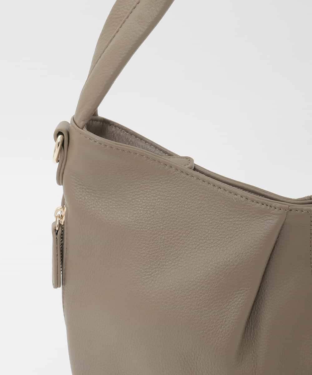 BPKAG28280 MK MICHEL KLEIN BAG(MK ミッシェルクラン バッグ) [2WAY]カウレザーワンハンドルタックバッグ カーキブラウン