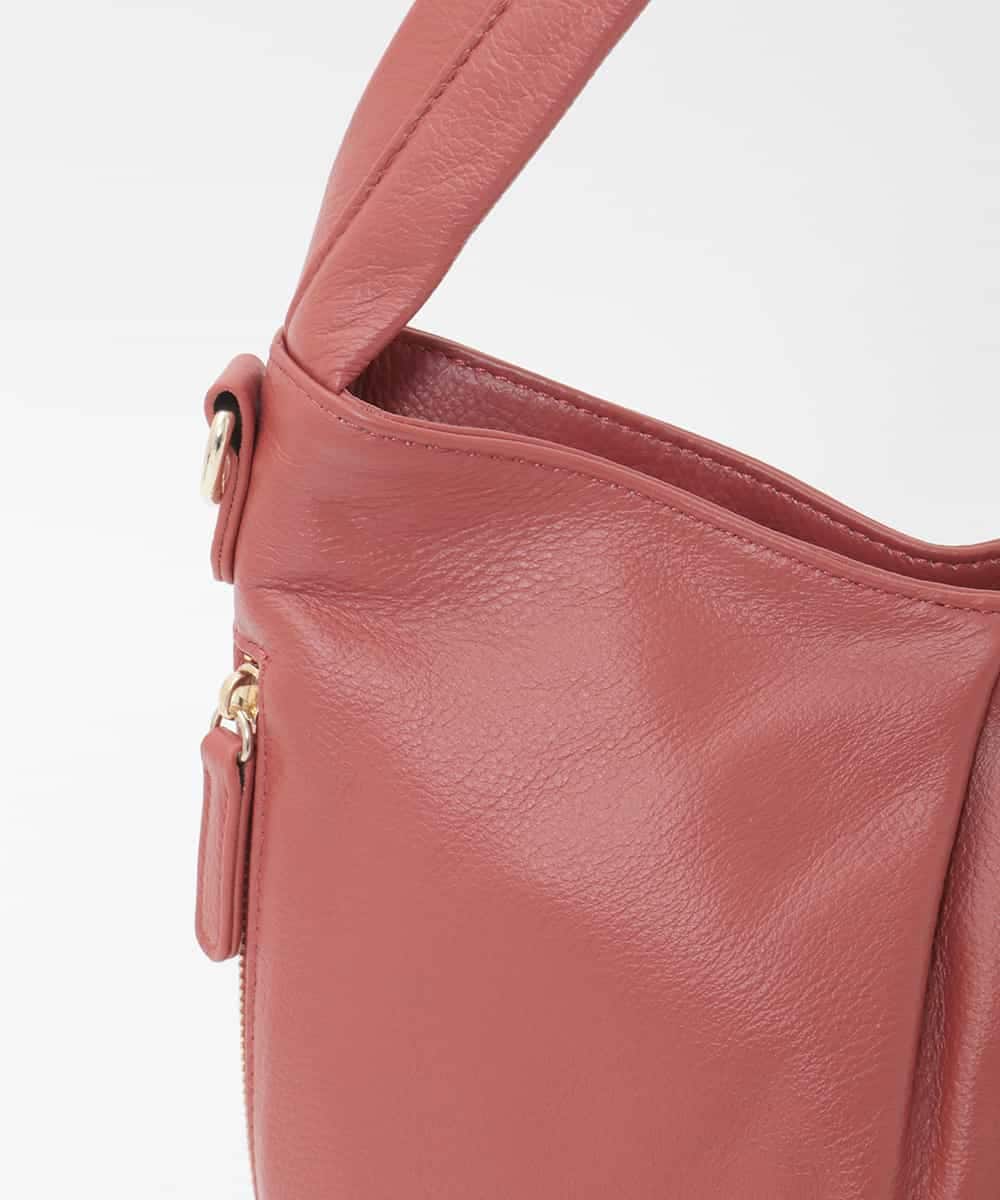 BPKAG28280 MK MICHEL KLEIN BAG(MK ミッシェルクラン バッグ) [2WAY]カウレザーワンハンドルタックバッグ カーキブラウン