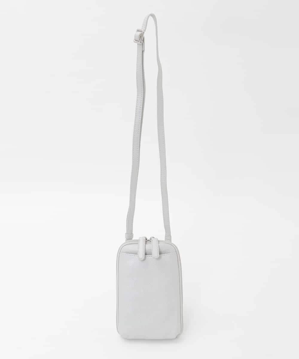 BPKAG30170 MK MICHEL KLEIN BAG(MK ミッシェルクラン バッグ) [軽量]ラウンドジップコンパクトショルダーバッグ シルバー