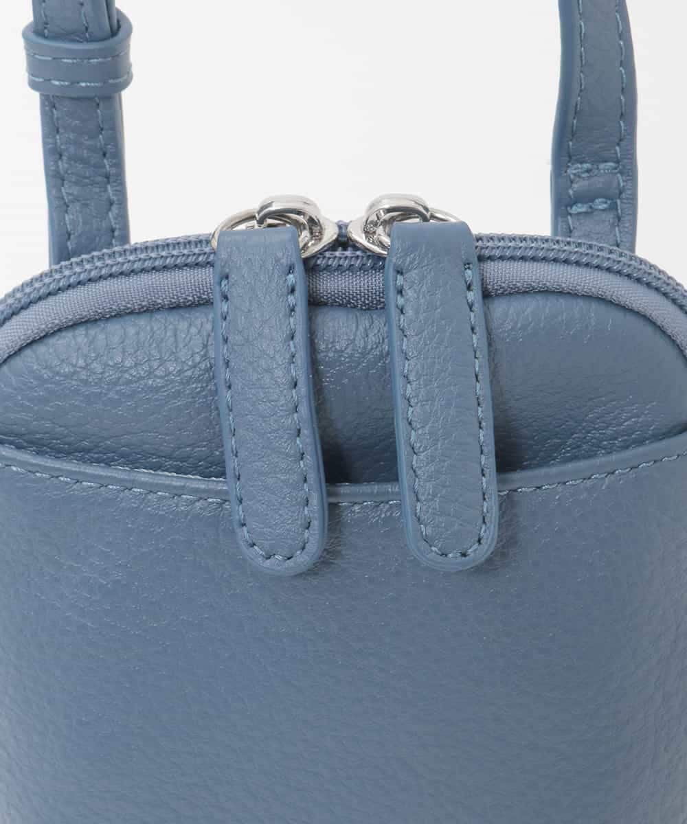 BPKAG30170 MK MICHEL KLEIN BAG(MK ミッシェルクラン バッグ) [軽量]ラウンドジップコンパクトショルダーバッグ シルバー
