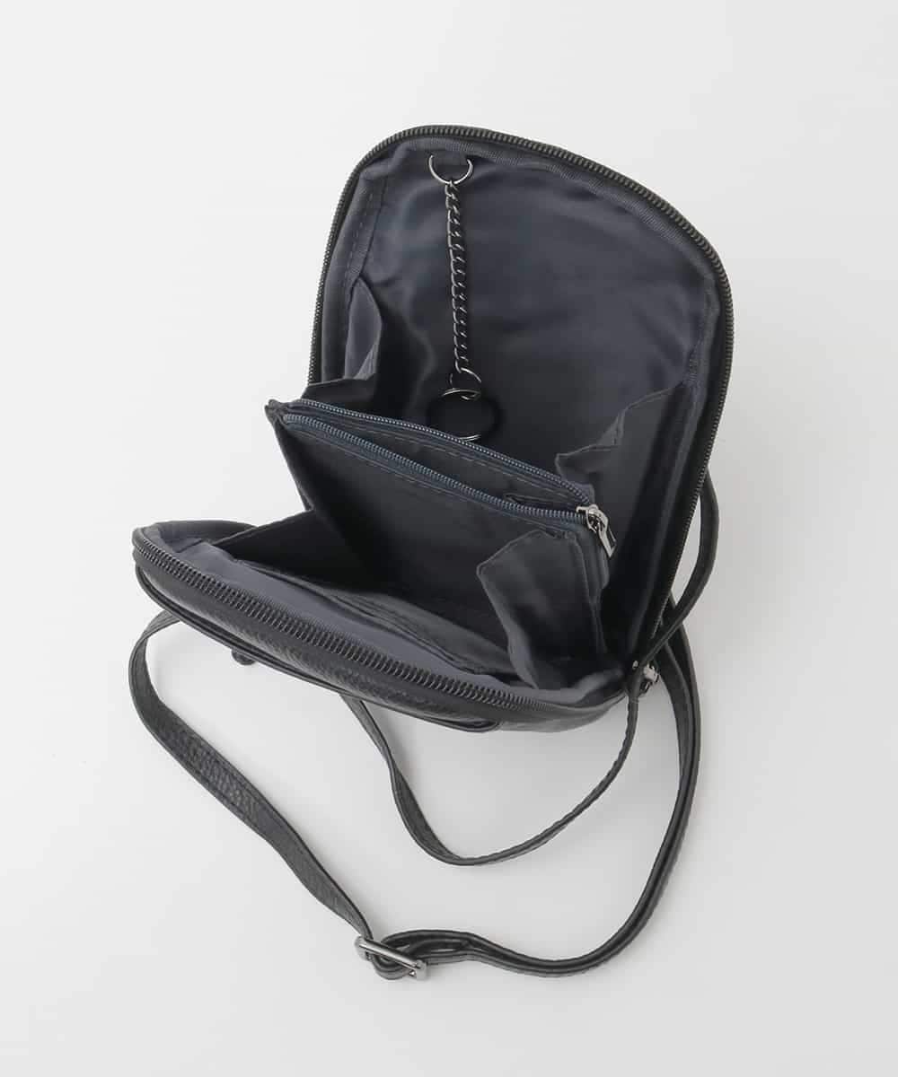 BPKAG30170 MK MICHEL KLEIN BAG(MK ミッシェルクラン バッグ) [軽量]ラウンドジップコンパクトショルダーバッグ シルバー