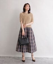 BPKAG31270 MK MICHEL KLEIN BAG(MK ミッシェルクラン バッグ) [2WAY/軽量]ダブルジップレザーコンパクトバッグ ベージュ