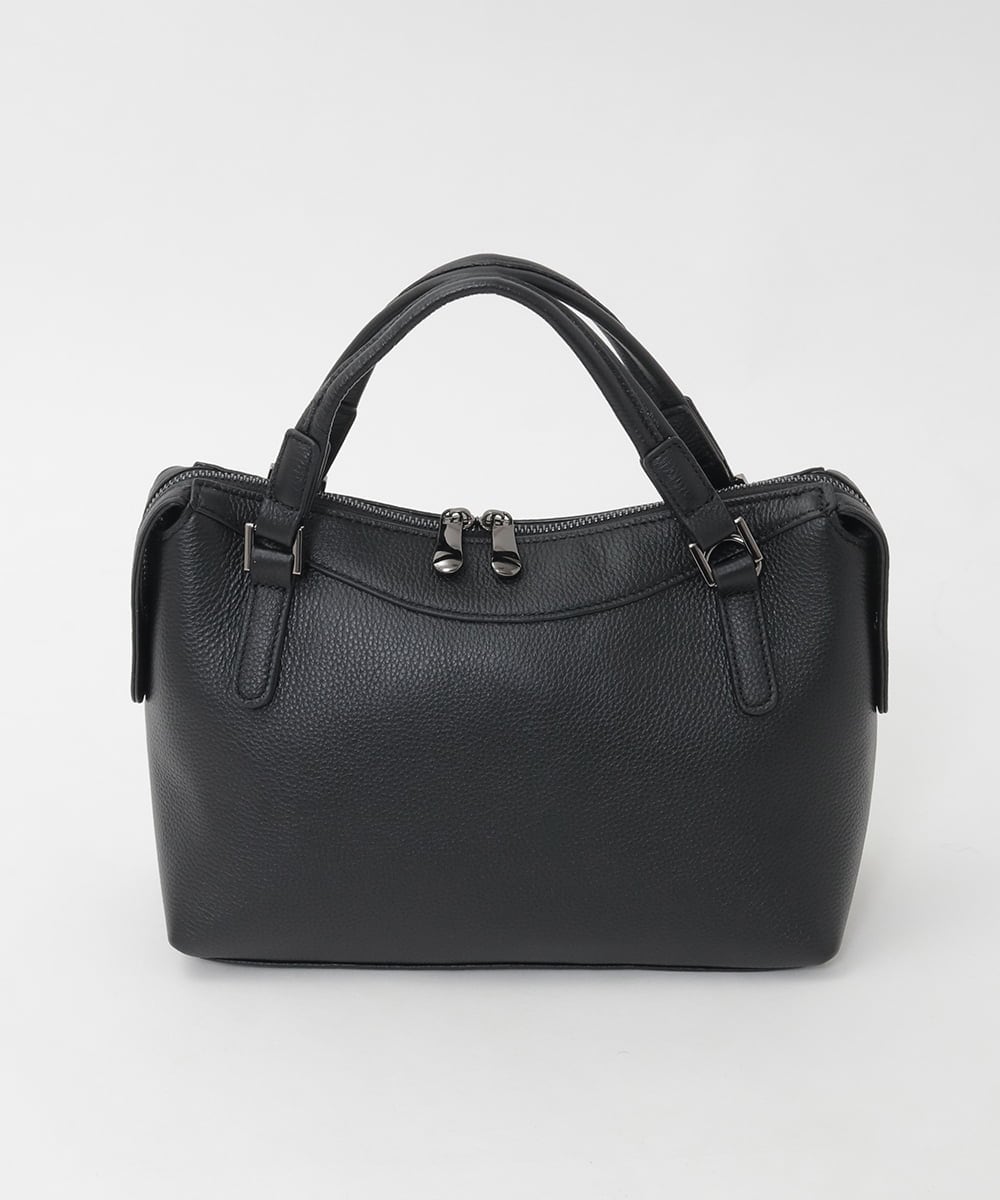 BPKAG31270 MK MICHEL KLEIN BAG(MK ミッシェルクラン バッグ) [2WAY/軽量]ダブルジップレザーコンパクトバッグ ベージュ