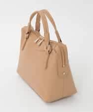 BPKAG31270 MK MICHEL KLEIN BAG(MK ミッシェルクラン バッグ) [2WAY/軽量]ダブルジップレザーコンパクトバッグ ベージュ