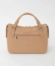 BPKAG31270 MK MICHEL KLEIN BAG(MK ミッシェルクラン バッグ) [2WAY/軽量]ダブルジップレザーコンパクトバッグ ベージュ