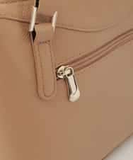 BPKAG31270 MK MICHEL KLEIN BAG(MK ミッシェルクラン バッグ) [2WAY/軽量]ダブルジップレザーコンパクトバッグ ベージュ