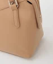 BPKAG31270 MK MICHEL KLEIN BAG(MK ミッシェルクラン バッグ) [2WAY/軽量]ダブルジップレザーコンパクトバッグ ベージュ