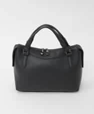 BPKAG31270 MK MICHEL KLEIN BAG(MK ミッシェルクラン バッグ) [2WAY/軽量]ダブルジップレザーコンパクトバッグ ブラック