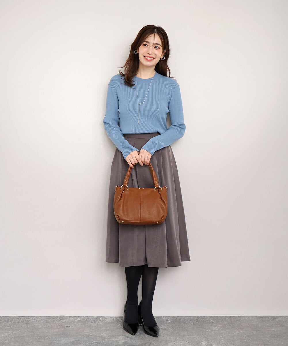 BPKAG33280 MK MICHEL KLEIN BAG(MK ミッシェルクラン バッグ) [2WAY]リングデザイン牛革コンパクトトート キャメル