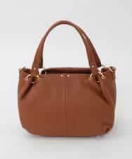 BPKAG33280 MK MICHEL KLEIN BAG(MK ミッシェルクラン バッグ) [2WAY]リングデザイン牛革コンパクトトート キャメル