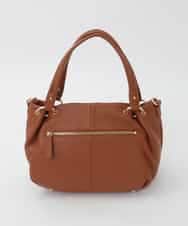 BPKAG33280 MK MICHEL KLEIN BAG(MK ミッシェルクラン バッグ) [2WAY]リングデザイン牛革コンパクトトート キャメル
