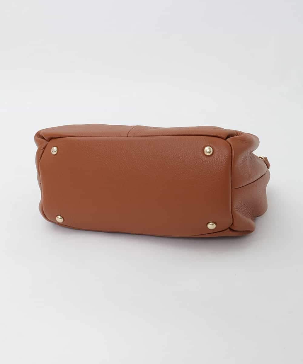 BPKAG33280 MK MICHEL KLEIN BAG(MK ミッシェルクラン バッグ) [2WAY]リングデザイン牛革コンパクトトート キャメル