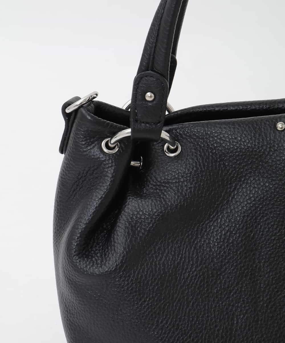 BPKAG33280 MK MICHEL KLEIN BAG(MK ミッシェルクラン バッグ) [2WAY]リングデザイン牛革コンパクトトート キャメル