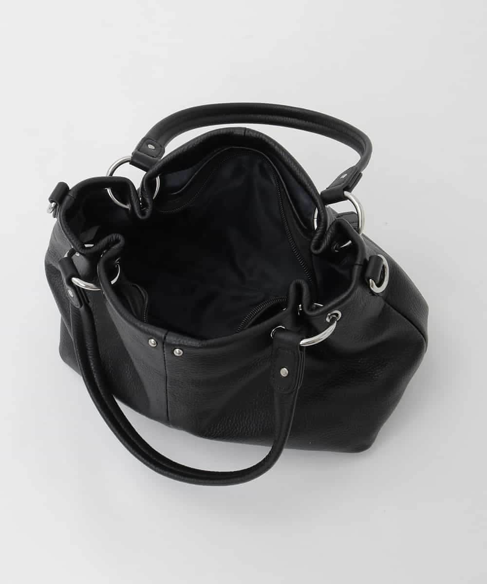 BPKAG33280 MK MICHEL KLEIN BAG(MK ミッシェルクラン バッグ) [2WAY]リングデザイン牛革コンパクトトート キャメル