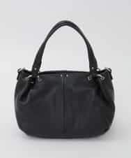BPKAG33280 MK MICHEL KLEIN BAG(MK ミッシェルクラン バッグ) [2WAY]リングデザイン牛革コンパクトトート ブラック
