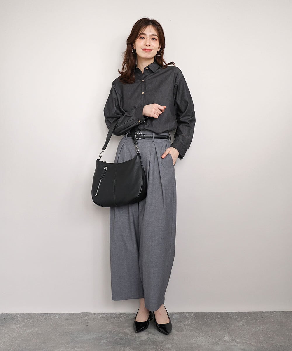 BPKAG34280 MK MICHEL KLEIN BAG(MK ミッシェルクラン バッグ) [2WAY]アシメファスナーレザーデザインバッグ ブラウン