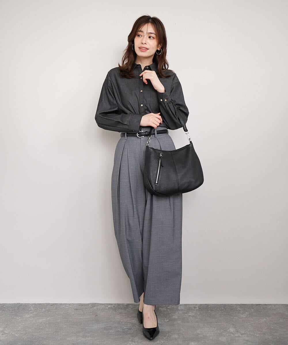 BPKAG34280 MK MICHEL KLEIN BAG(MK ミッシェルクラン バッグ) [2WAY]アシメファスナーレザーデザインバッグ ブラウン